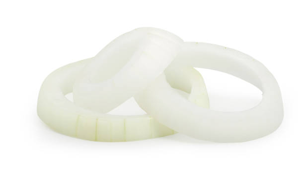 istock Onion sliced on white background with clipping path. 1208957020