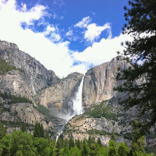 istock Yosemite Falls from the valley 1208957813