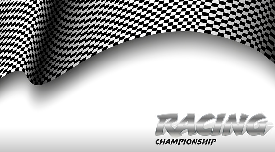Checkered Racing Header Checkered Banners And Flag Template Racing Championship Vector ...