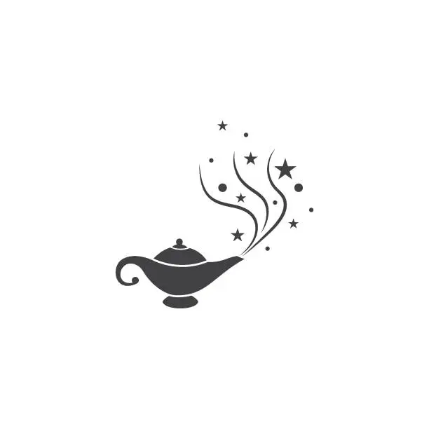 Vector illustration of Magic lamp