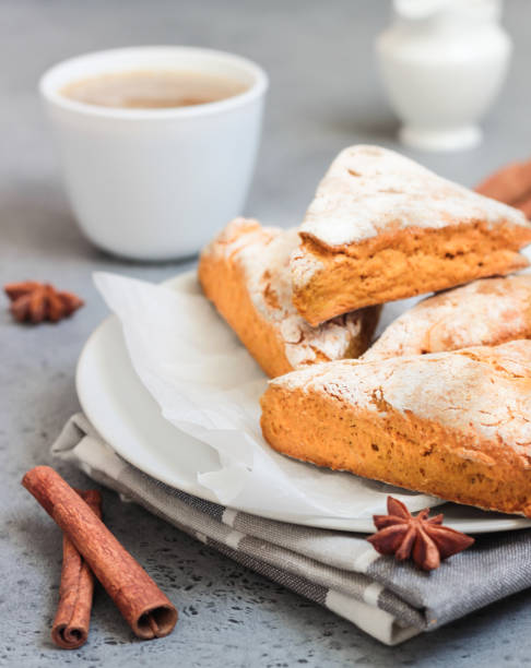 istock Pumpkin scones with cinnamon and anise. 1208960911