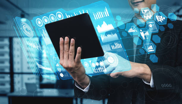 istock Big Data Technology for Business Finance Concept. 1208961980