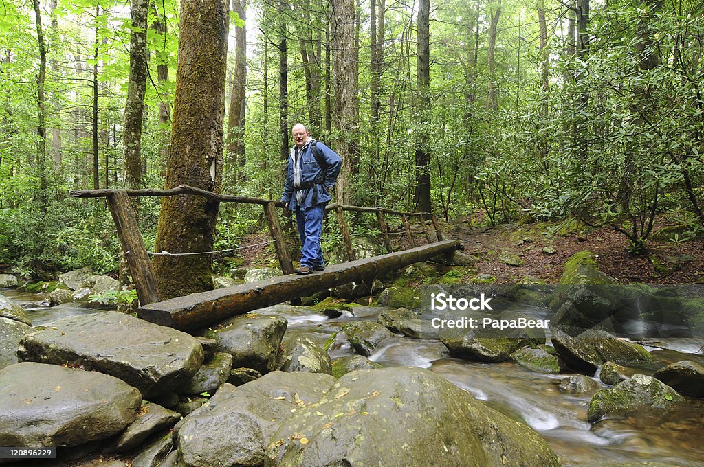 Uomo sul ponte - Foto stock royalty-free di Abbigliamento casual