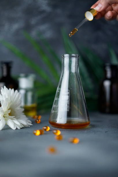 istock Homemade Aromatherapy - Massage Oil Made From Essential Oils 1208967449
