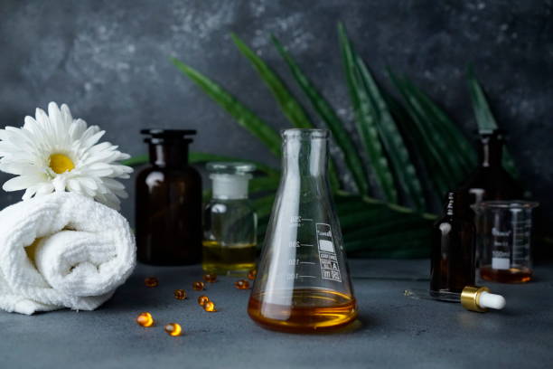 istock Homemade Aromatherapy - Massage Oil Made From Essential Oils 1208967450