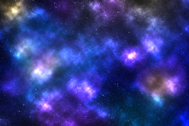 istock Abstract Space background with nebula and stars, night sky and milky way. 1208970362