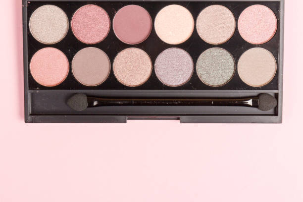 istock set of pastel eyeshadows isolated on rose background 1208978626