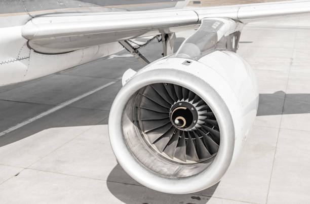 istock Turbine engine of an airplane 1208981058