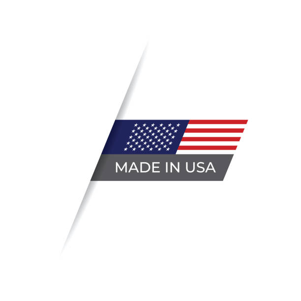 Made in the USA label, Product emblem stock illustration Made in the USA label, Product emblem stock illustration usa made in the usa industry striped stock illustrations