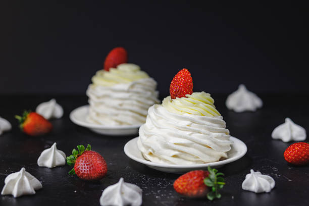 istock Pavlov’s (pavlova) cake with strawberries 1208993553