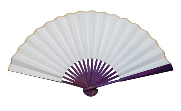 istock (clipping path!) Opened asian fan isolated on white background 1208993683