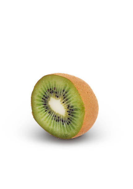istock Half of kiwi fruit isolated on white background 1209001736
