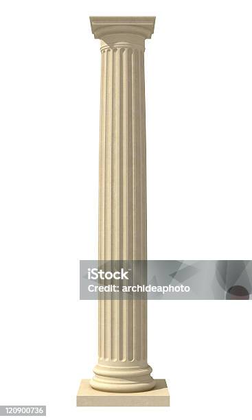 Classic Column Stock Photo - Download Image Now - Architectural Column, Classical Greek, Cut Out