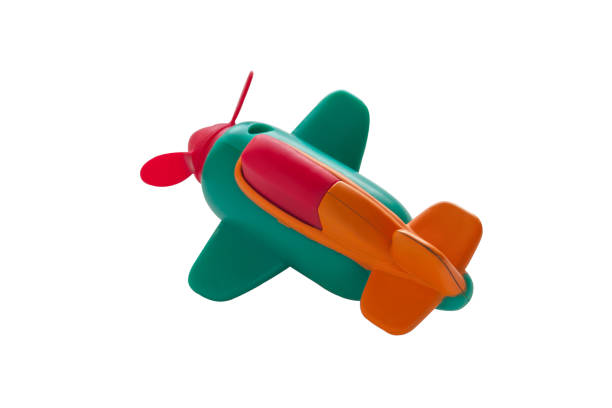 istock Image of toy airplane isolated on white background 1209008529