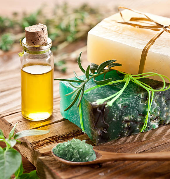 istock Piece of natural soap. 120901057