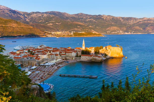 istock Old Town in Budva Montenegro 1209011503