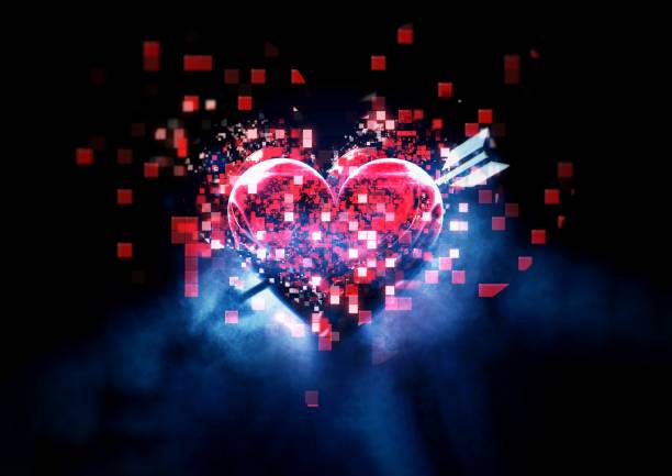 istock Abstract heart pierced by an arrow 1209015842