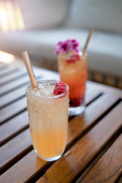 istock Summer fresh cocktails on tropical vacation 1209017318