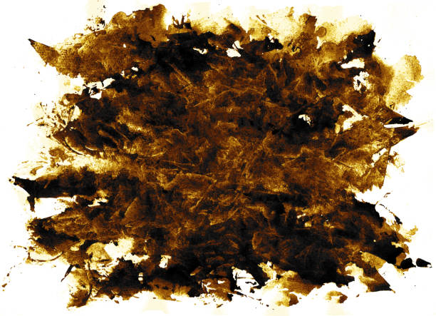 istock Gold explosion - big cloud in shades of yellow and bronze - vector illustration with dirty uneven irregoular and wrinkled surface isolated on white paper background - abstract artwork painted by hand paint and crumpled paper 1209017334