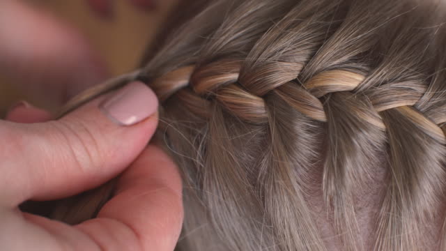13,050 Braid Hairstyle Stock Videos and Royalty-Free Footage - iStock | French  braid hairstyle