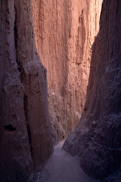 Slot Canyon. A narrow pathway through rock formations.