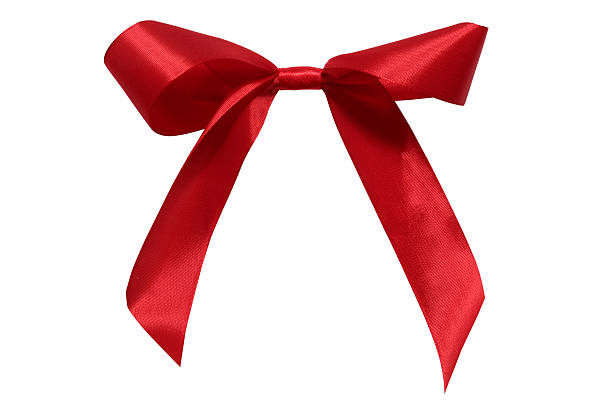 istock Isolated shot of red ribbon on white background 120902864