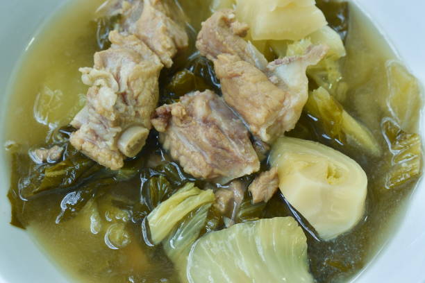 istock boiled pickled cabbage with pork bone in clear soup 1209030362