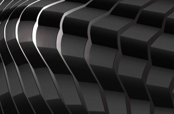 istock Dark luxury background black premium vector background. Geometric glitter lines banner with 3D effect pattern. Template for ads, promo, invitation, flyer, card, poster, web and print design concept 1209031559