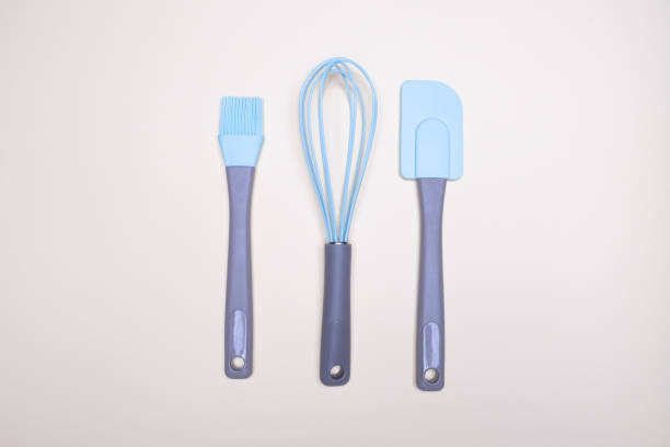 istock Minimal holiday  concept Various kitchen baking utensils. Flat lay. Top view, mockup for recipe on light background 1209031791