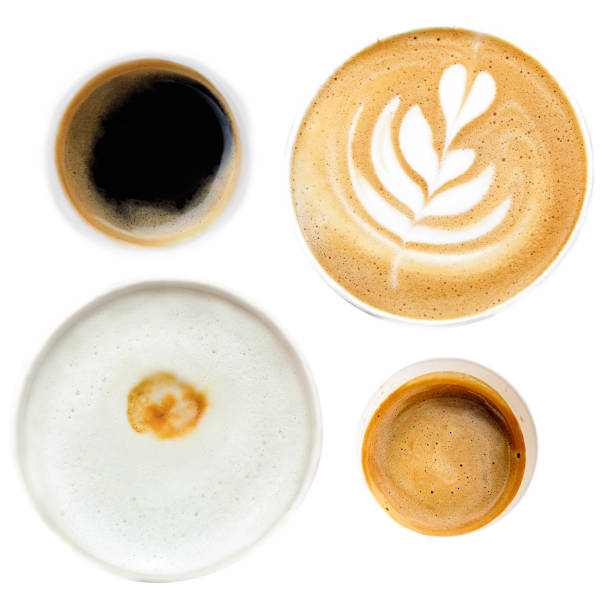 istock espresso, americano, latte, cappuccino isolated on white 1209033065
