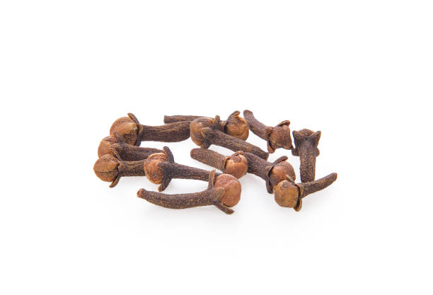 istock Dried clove on white background 1209035347
