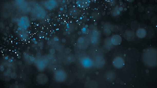 istock Glitter lights. Bokeh background with lots of blurred particles. Bright glowing defocused dust. Magic composition. 3d rendering 1209038495
