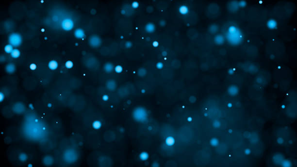 istock Glitter lights. Bokeh background with lots of blurred particles. Bright glowing defocused dust. Magic composition. 3d rendering 1209038619