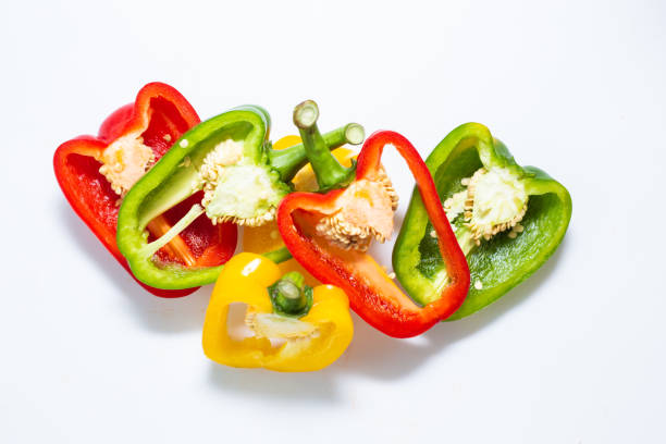 istock Sweet chilli pepper close up on white background 1209041236