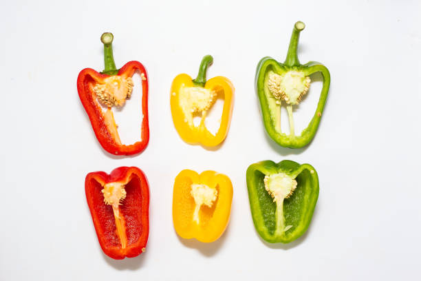 istock Sweet chilli pepper close up on white background 1209041324