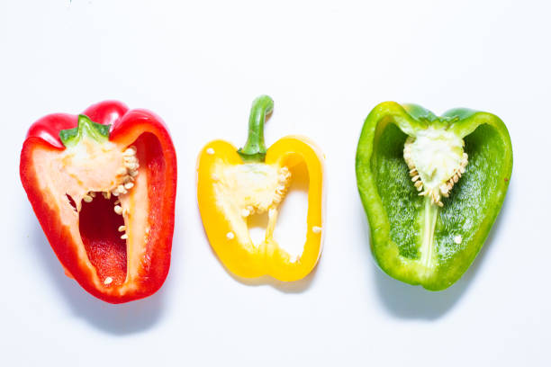 istock Sweet chilli pepper close up on white background 1209041912