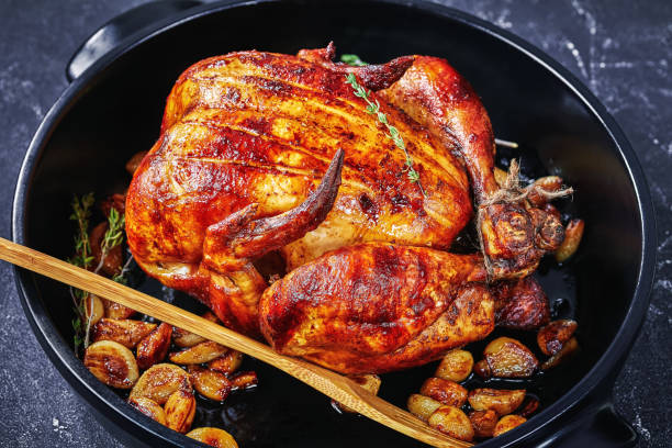 istock forty cloves whole roasted chicken 1209042922