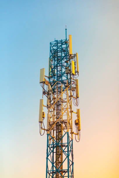 istock Transmission towers mobile phone telecommunication systems. 1209045358