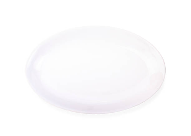 istock ellipse white plate ,top view on white background 1209049934