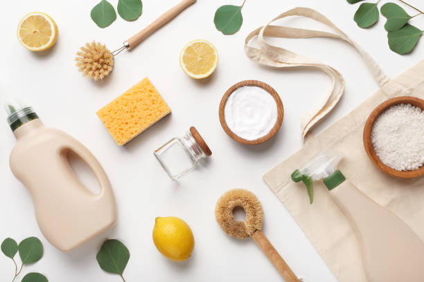istock Simple recipes homemade. zero waste detergent on white 1209053386