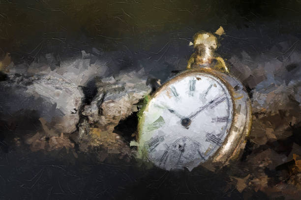istock Impressionistic Style Artwork of the Relentless and Unstoppable Passage of Time 1209056459