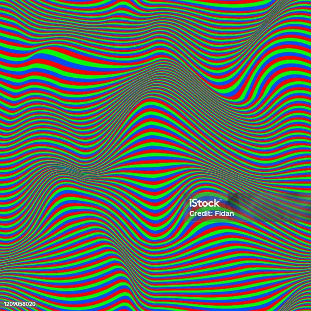 Distorted Vector Graphics Seamless Vector Screen Distorted Vector Abstract Background Distortion ...