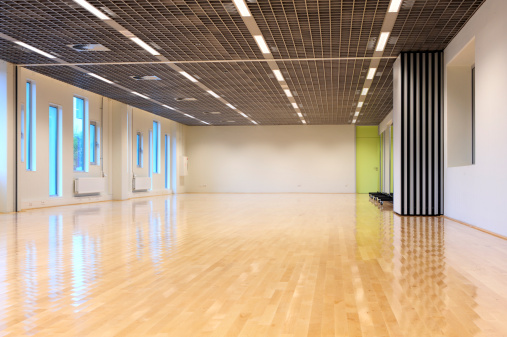 Empty dance studio