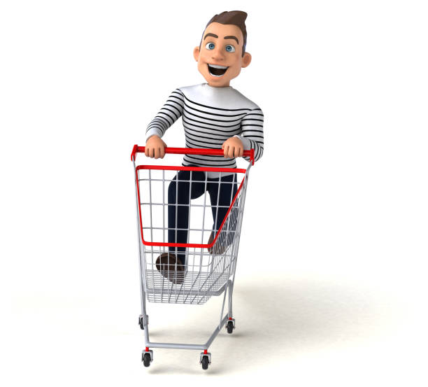 istock Fun 3D cartoon casual character 1209060366