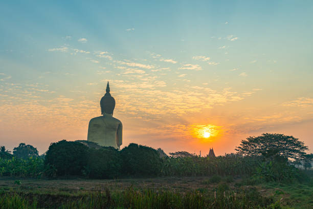 istock scenery sunrise at the biggest Buddha in the world 1209062892