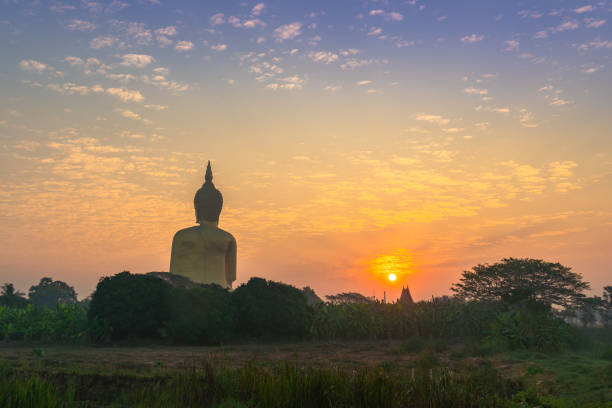 istock scenery sunrise at the biggest Buddha in the world 1209062919