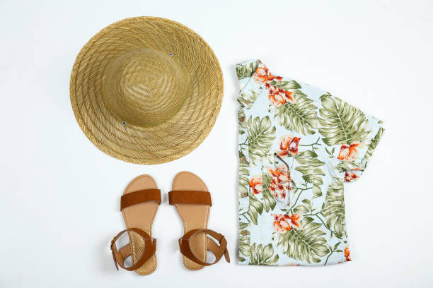istock Woman's clothing set for spring summer season on white background. 1209068948