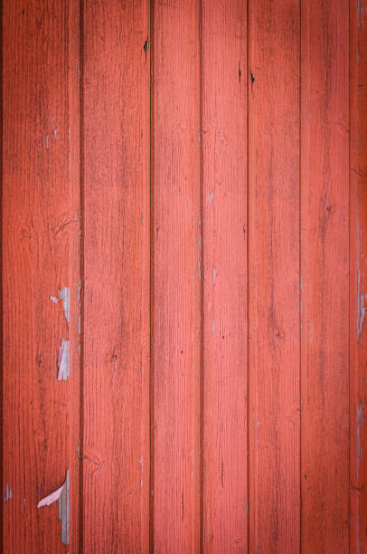 istock Red Painted Wooden Planks 1209071520