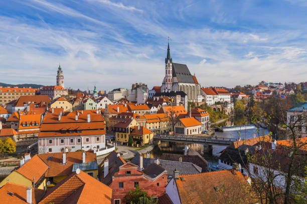 istock Cesky Krumlov cityscape in Czech Republic 1209071714