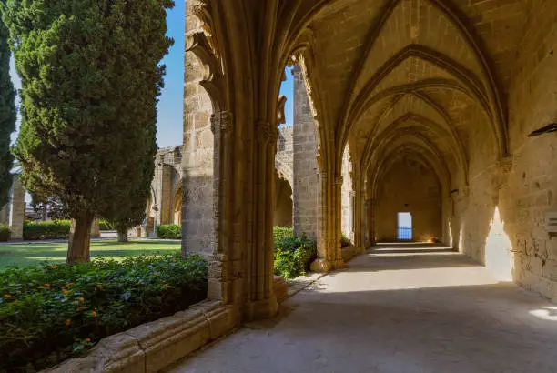 Bellapais Abbey monastery - Kyrenia (Girne) Northern Cyprus - architecture background